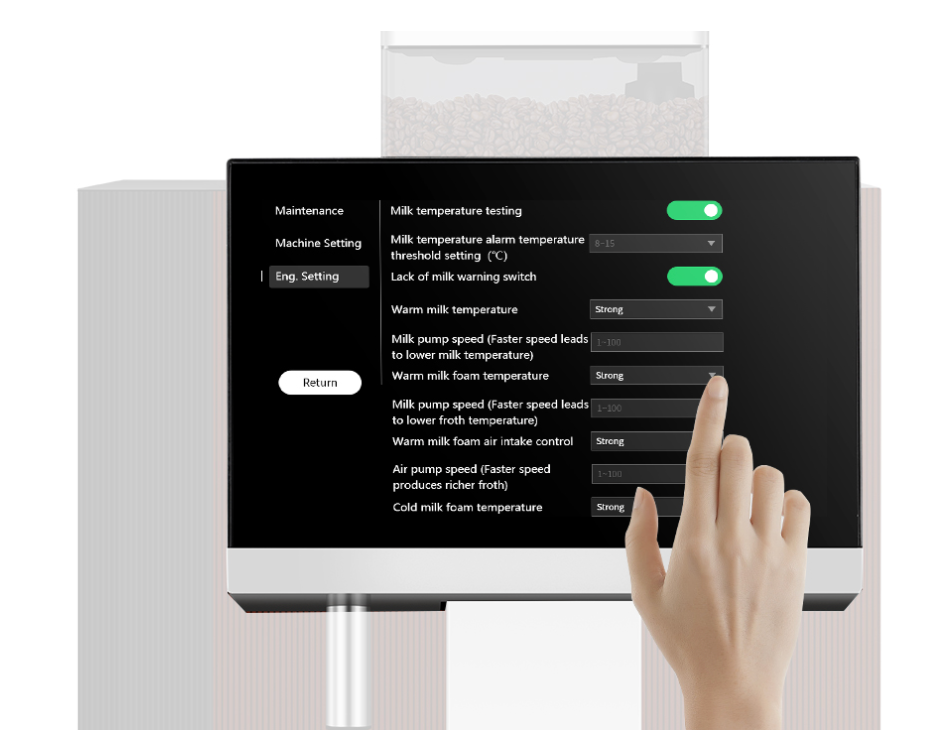 F100 Fionn Fully Automatic Commercial Bean to Cup Coffee Machine